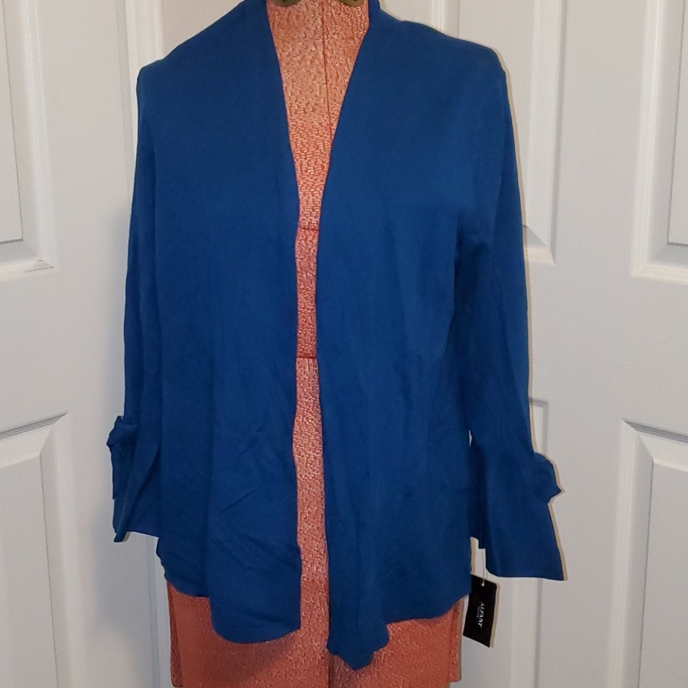 Alfani Teal cardigan nwt